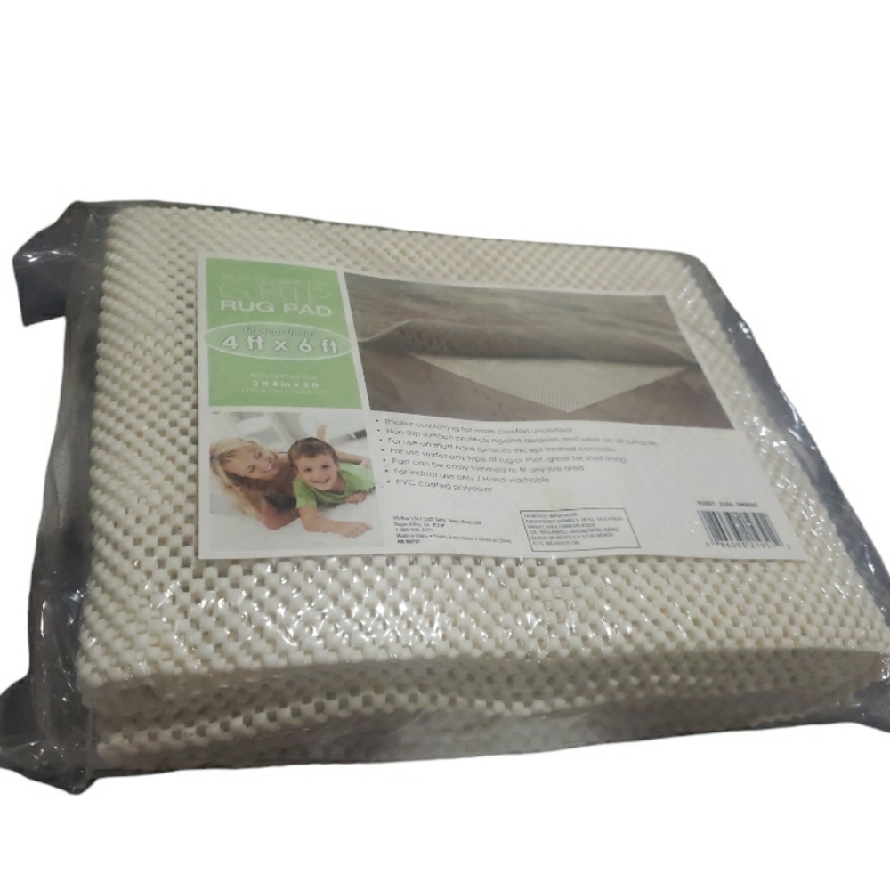 CREAM RUG PAD FOR  4ft x 6ft RUG